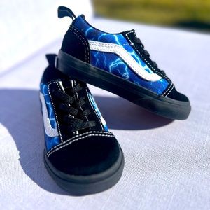 Vans lightening blue Old Skool - Toddler size 6.5